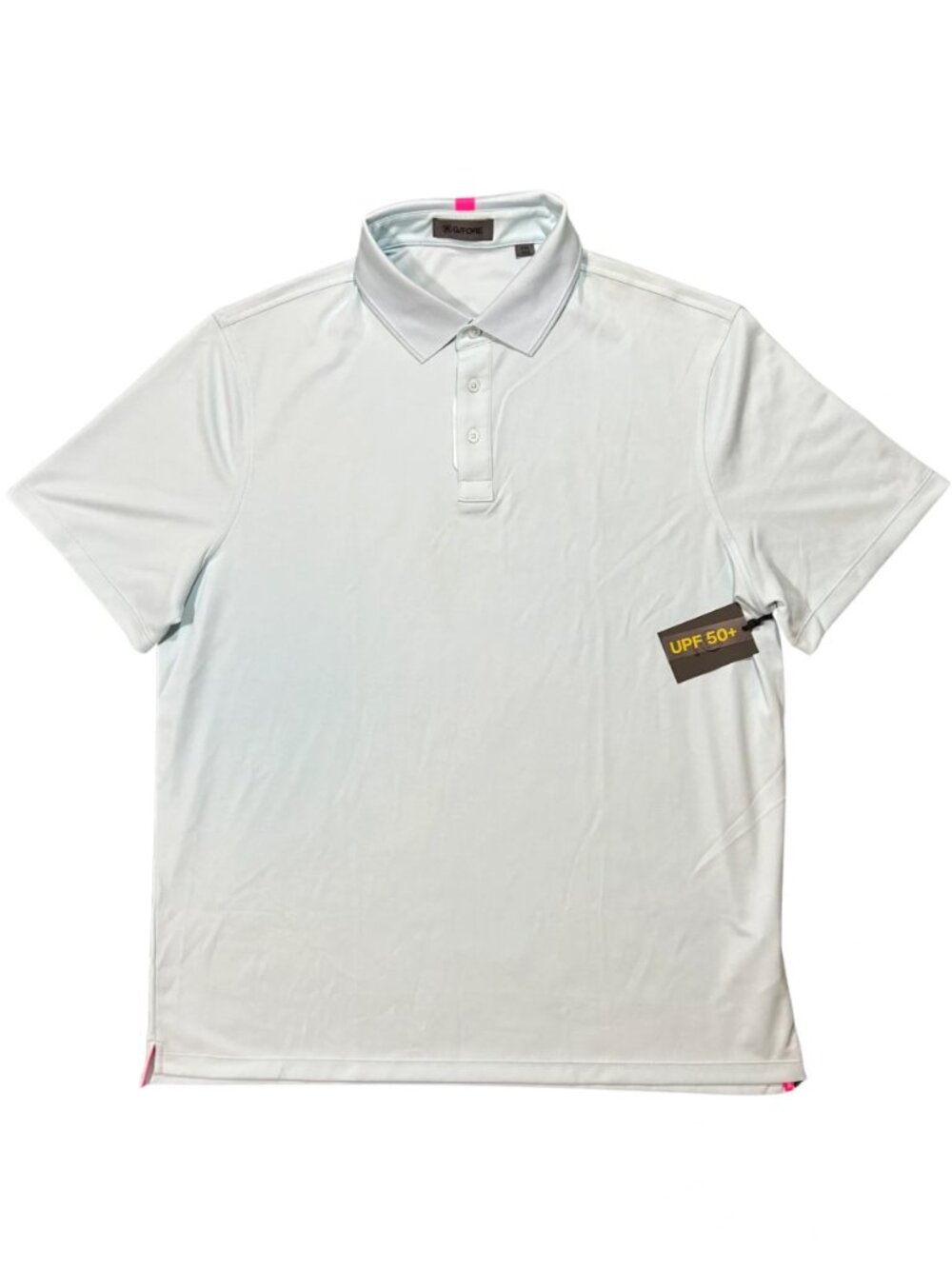 G/FORE Daybreak Blue Essential Performance Piqué Polo Pink Golf Light NWT 2XL